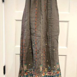 Johnny Was Women's Linen Maiorca Side Slit Maxi Skirt J70620-1 ~ Size S